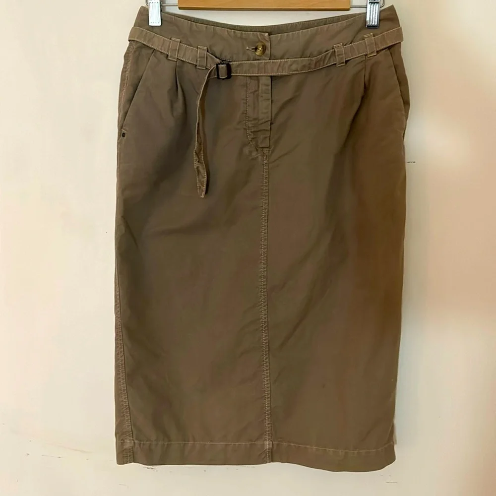 Max Mara Weekend 90's vintage,military green, pencil skirt size 2 - Picture 1 of 8
